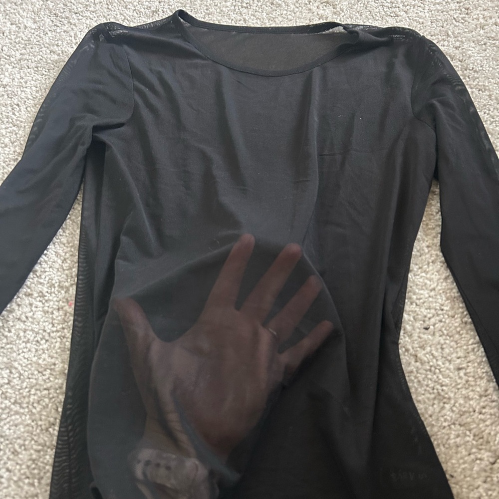 Sheer Black Bodysuit - Picture 2 of 3